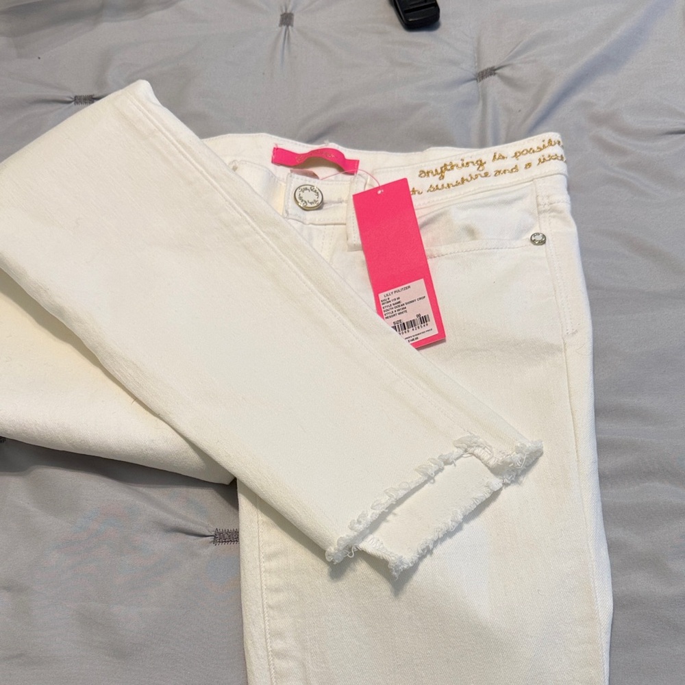 Lilly Pulitzer Women's Crisp White Skinny Jeans - Picture 6 of 6